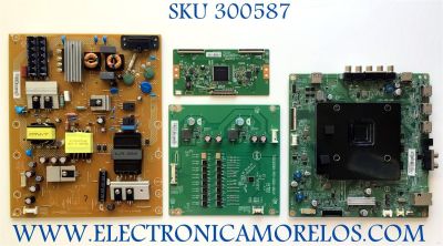 KIT DE TARJETAS PARA TV VIZIO / MAIN XGCB0QK026 / 715G7777-M01-B01-005T / FUENTE ADTVG1918AD3 / 715G8388-P01-000-002S / T-CON 6871L-3959A / 6870C-0535B LED DRIVER LNTVGU21EXAF8 / 715G8399-P01-000-004Y / TPT550U2-EQYSHM.G REV:S1U / MODELO E55-E1 LTM7VIBS 